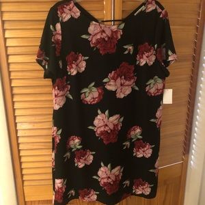 Black floral dress